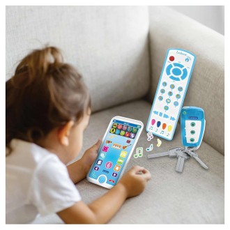 Vzdělávací mobilní telefon, dálkové ovládání a klíčenka