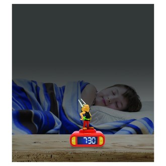 Budík s nočním 3D světlem - Asterix