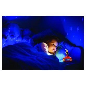 Budík s nočním 3D světlem - Asterix