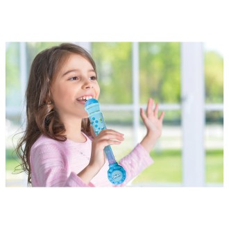 Svítící trendy mikrofon s melodiemi - Šmoulové