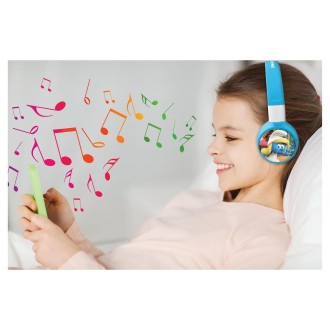 Skládací bezdrátová sluchátka - Šmoulové