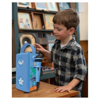 Bezdrátový svítící reproduktor s mikrofonem Disney Stitch