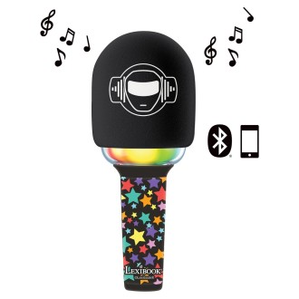 Svítící bezdrátový karaoke mikrofon