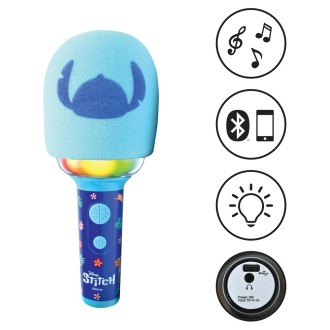Svítící bezdrátový karaoke mikrofon Disney Stitch