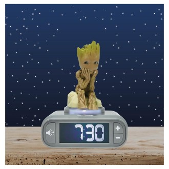 Budík s nočním 3D světlem Groot