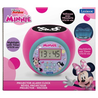 Budík s projektorem Myška Minnie