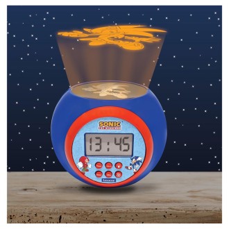 Budík s projektorem Ježek Sonic