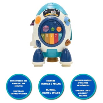 Francouzsko-anglická interaktivní raketa Jupiter s projektorem