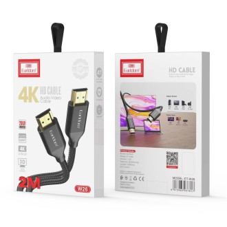 Earldom HDMI kabel ET-W26, 4K, opletený - 2m