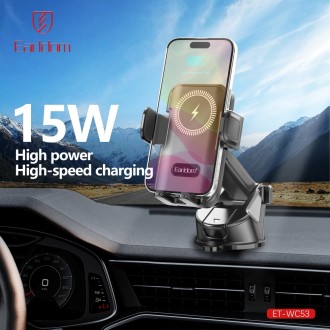 Univerzální držák na telefon Earldom ET-WC63 s bezdrátovým nabíjením
