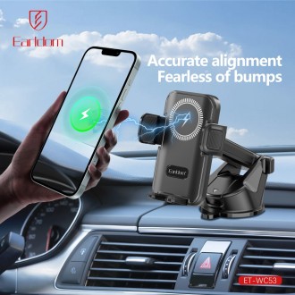 Univerzální držák na telefon Earldom ET-WC63 s bezdrátovým nabíjením