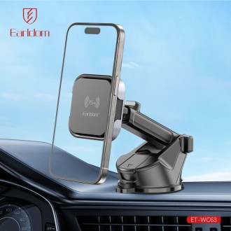 Univerzální magnetický držák na telefon Earldom ET-WC63 s bezdrátovým nabíjením