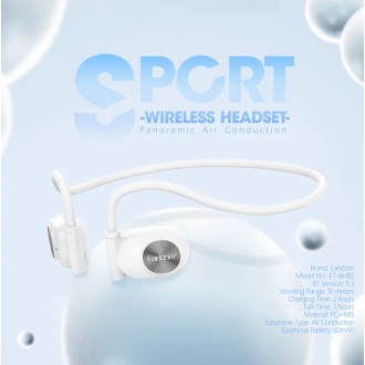 Bluetooth sluchátka Earldom ET-BH82 - bílá