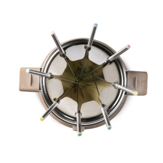 Fondue - bílý - dřevěný vzhled - DOMO DO736F