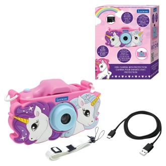 Dětský fotoaparát a kamera s krytem Jednorožec