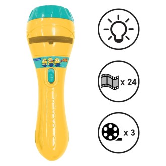 Baterka s projektorem Mimoni