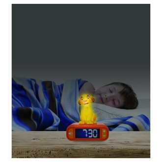 Budík s nočním 3D světlem Simba