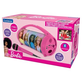 Reproduktor s mikrofonem Boombox Barbie