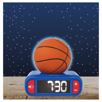 Budík s nočním 3D světlem Basketball