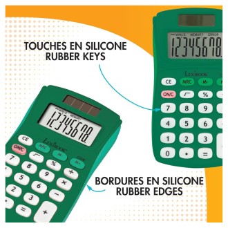 8místná kapesní kalkulačka solární zelená