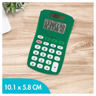 8místná kapesní kalkulačka solární zelená