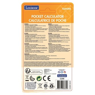 8místná kapesní kalkulačka solární zelená