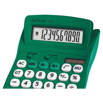 10místná kalkulačka s nastavitelným úhlem obrazovky zelená