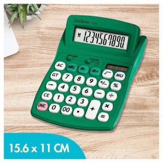 10místná kalkulačka s nastavitelným úhlem obrazovky zelená