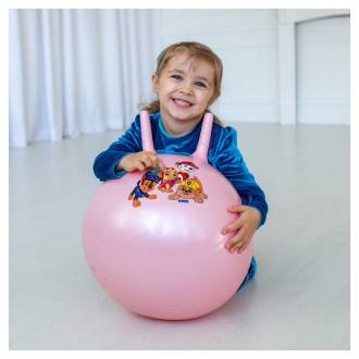 Nafukovací skákací míč 45 cm růžový Tlapková Patrola