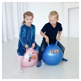 Nafukovací skákací míč 45 cm růžový Tlapková Patrola