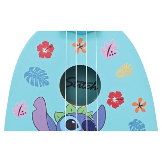 Dřevěné ukulele s nylonovými strunami 53 cm Disney Stitch