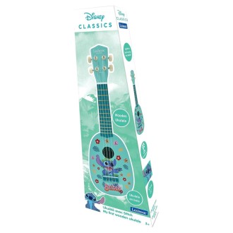 Dřevěné ukulele s nylonovými strunami 53 cm Disney Stitch