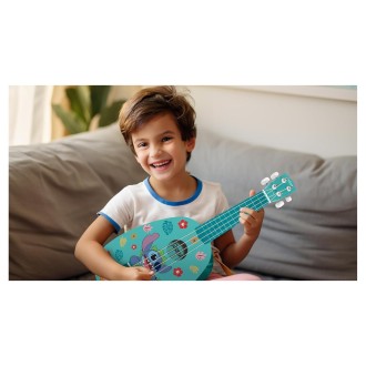 Dřevěné ukulele s nylonovými strunami 53 cm Disney Stitch
