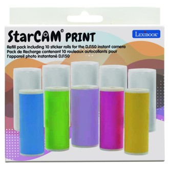 10 náhradních rolí samolepek do fotoaparátů řady DJ150