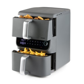 Dvojitá horkovzdušná fritéza 3,5+6,5 l - DOMO DO549FR