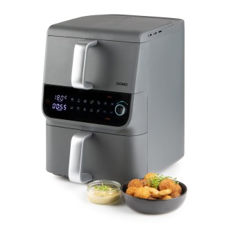 Dvojitá horkovzdušná fritéza 3,5+6,5 l - DOMO DO549FR