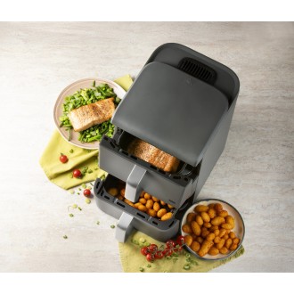 Dvojitá horkovzdušná fritéza 3,5+6,5 l - DOMO DO549FR