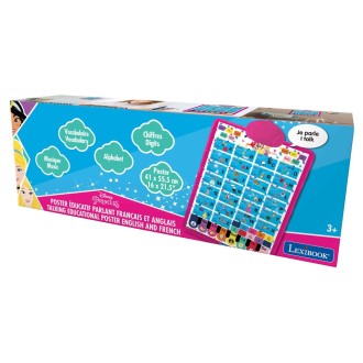 Anglicko-francouzský mluvící plakát Disney Princezny