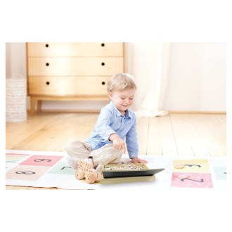 Anglicko-francouzská dřevěná škola slovíček Bio Toys