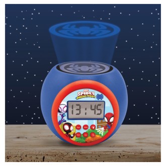 Budík s projektorem Spidey a jeho úžasní přátelé