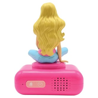 Budík s nočním 3D světlem Barbie