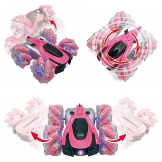 Růžové kaskadérské auto Crosslander 360°+