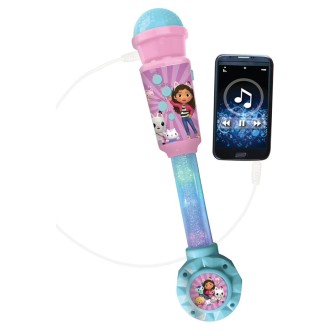 Svítící trendy mikrofon Gábinin kouzelný domek s melodiemi