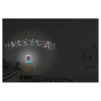 Noční světelný projektor s reproduktorem Tlapková patrola