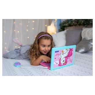 Dvojjazyčný FR-EN vzdělávací notebook Jednorožec