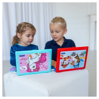 Dvojjazyčný FR-EN vzdělávací notebook Jednorožec