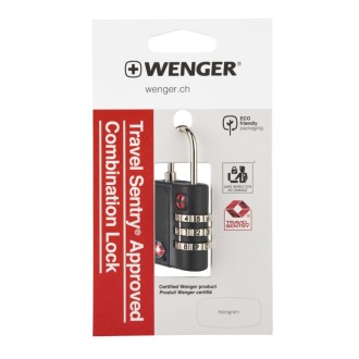 Wenger 3-číselný kombinovaný zámek – černá