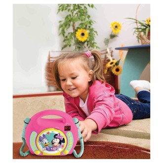 Přenosný CD přehrávač Disney Minnie se 2 mikrofony