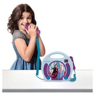 Přenosný CD přehrávač Disney Frozen se 2 mikrofony