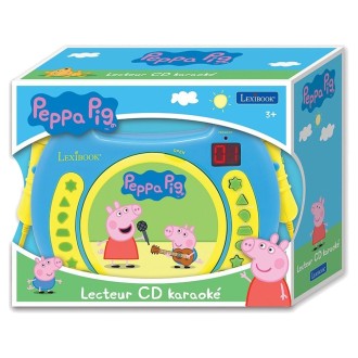 Přenosný CD přehrávač Prasátko Peppa se 2 mikrofony